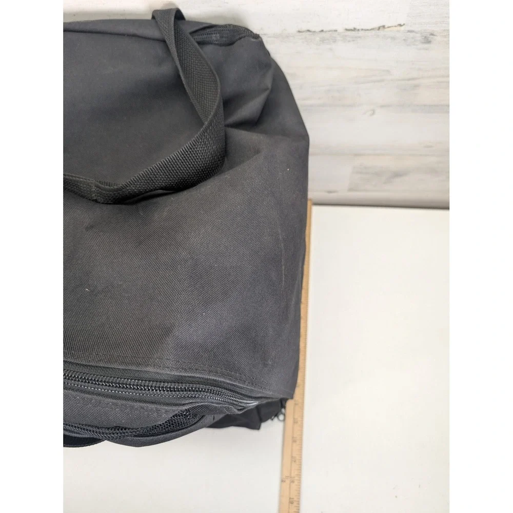 Lakeeffect Outfitters Fire & Rescue Gear Bag Black Heavy Duty Canvas Duffel Larg